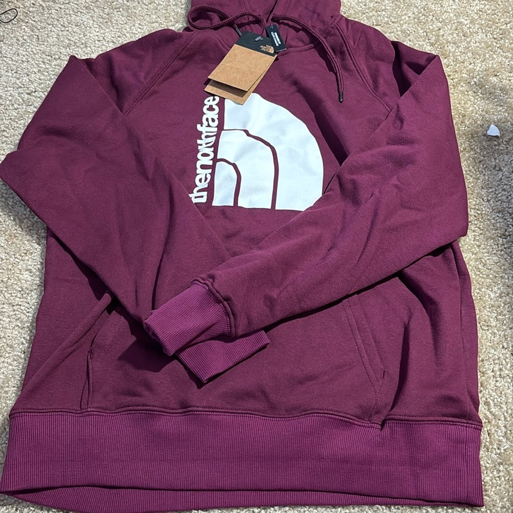 Purple Jumbo Half Dome North Face Hoodie
